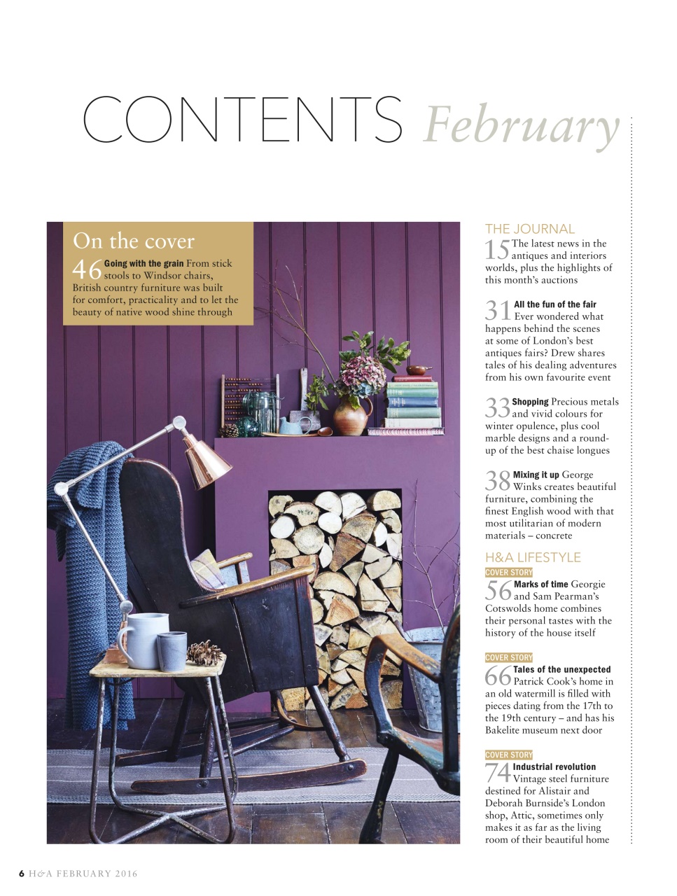 Homes & Antiques Magazine Preview Pages