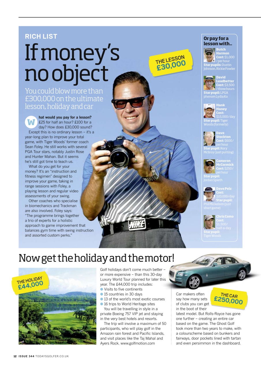 Today's Golfer Preview Pages