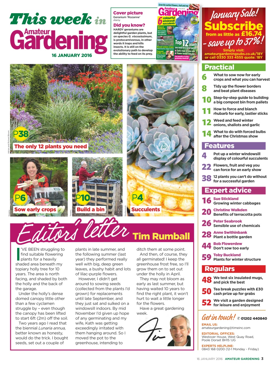 Amateur Gardening Preview Pages