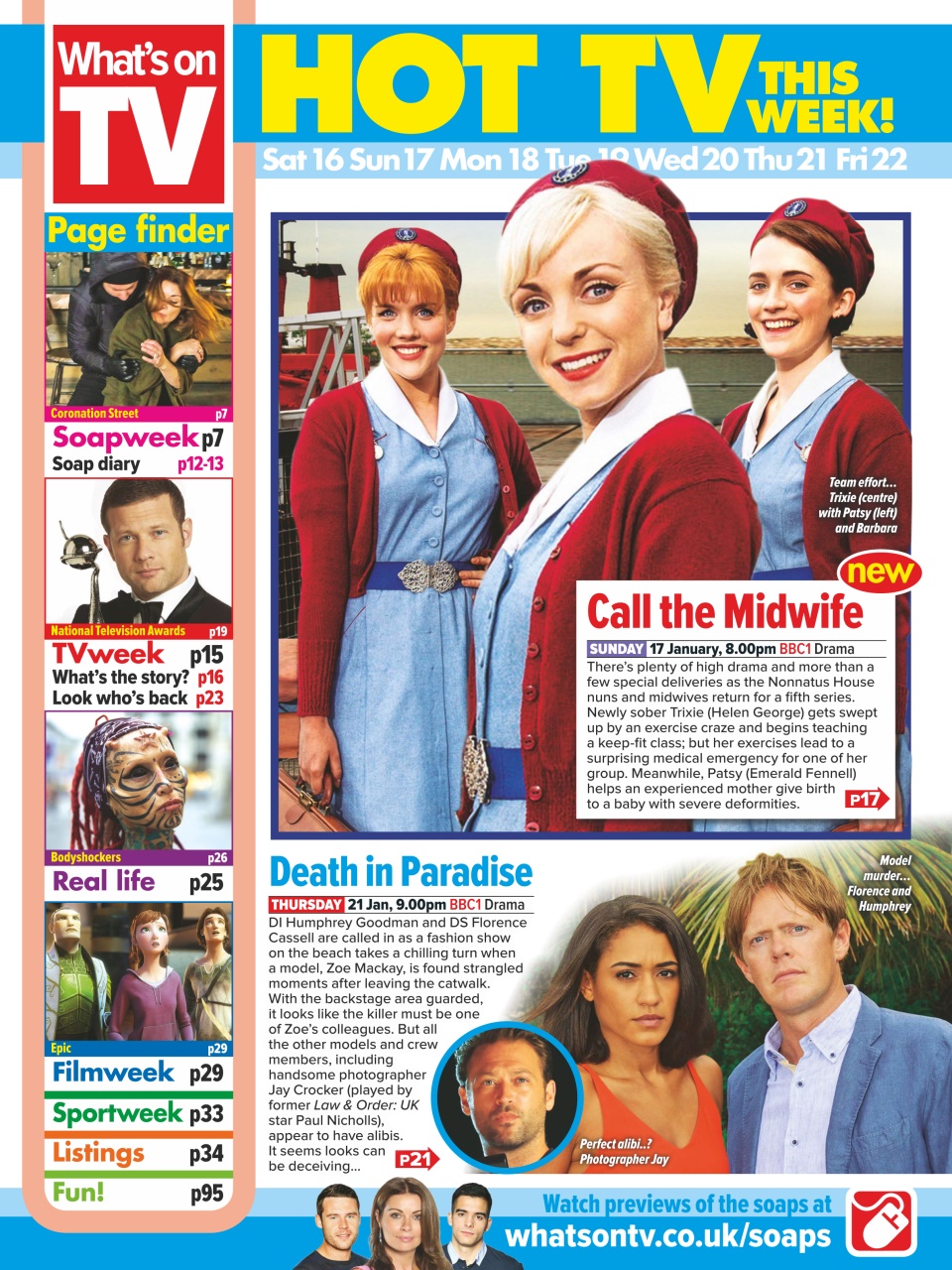What's on TV Preview Pages