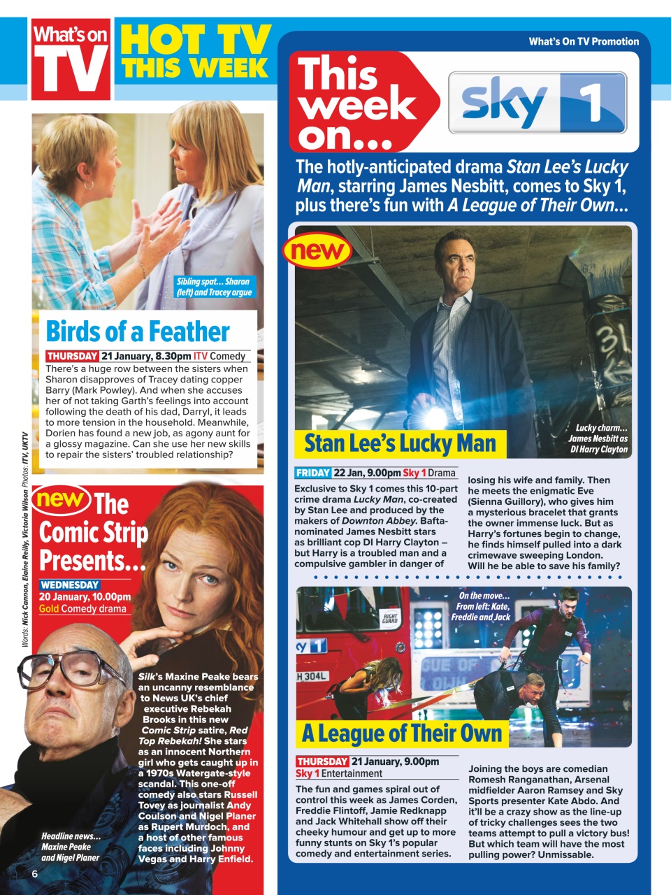 What's on TV Preview Pages