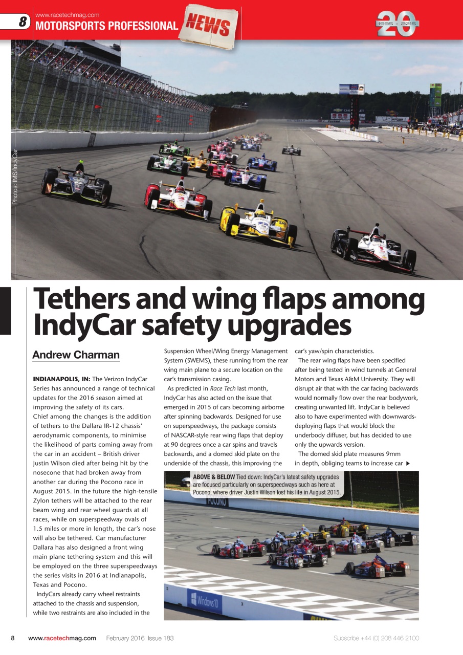Race Tech Preview Pages