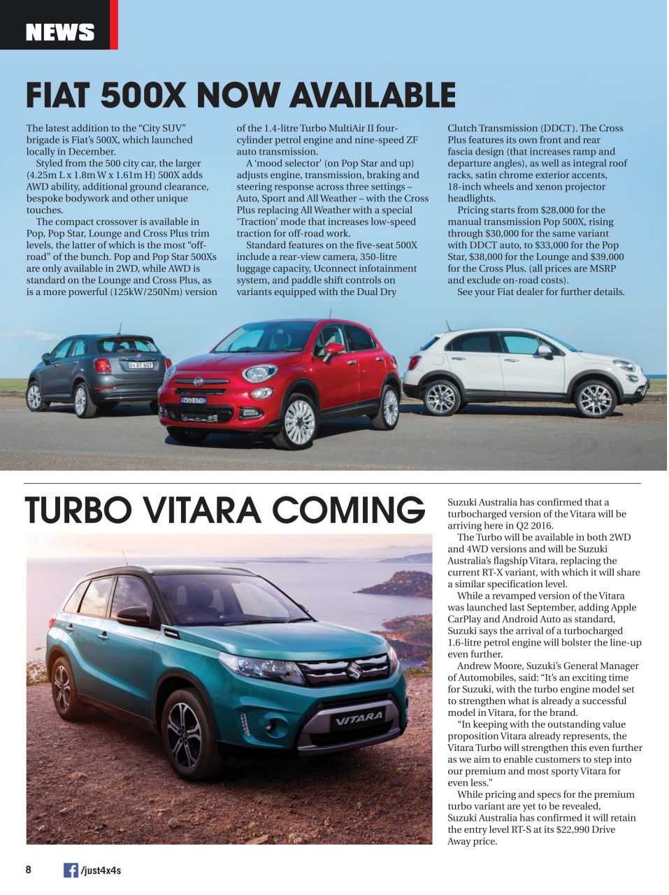 JUST 4X4S Preview Pages