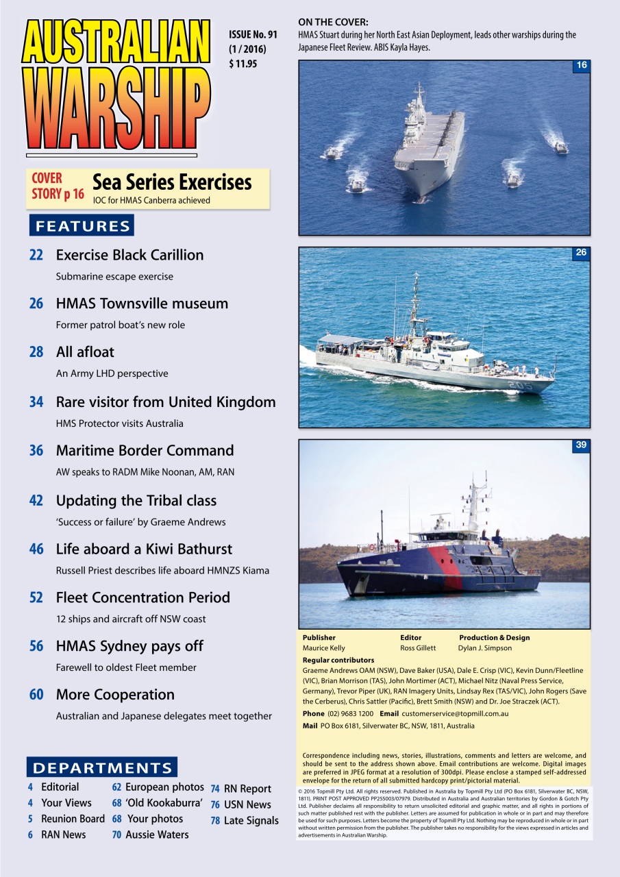 Australian Warship Preview Pages