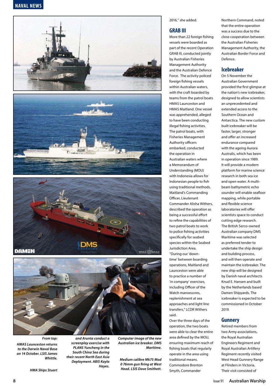Australian Warship Preview Pages