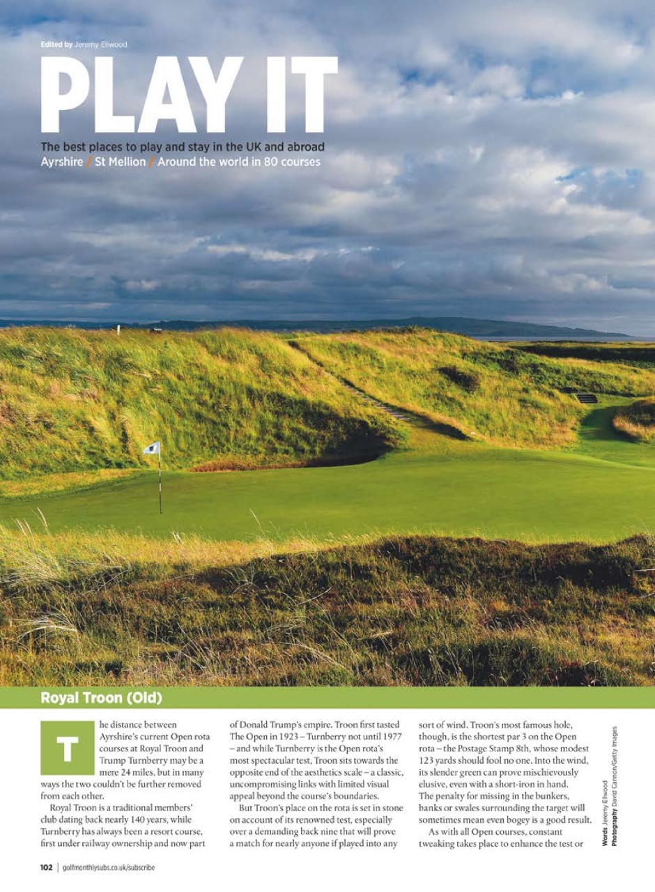 Golf Monthly Preview Pages