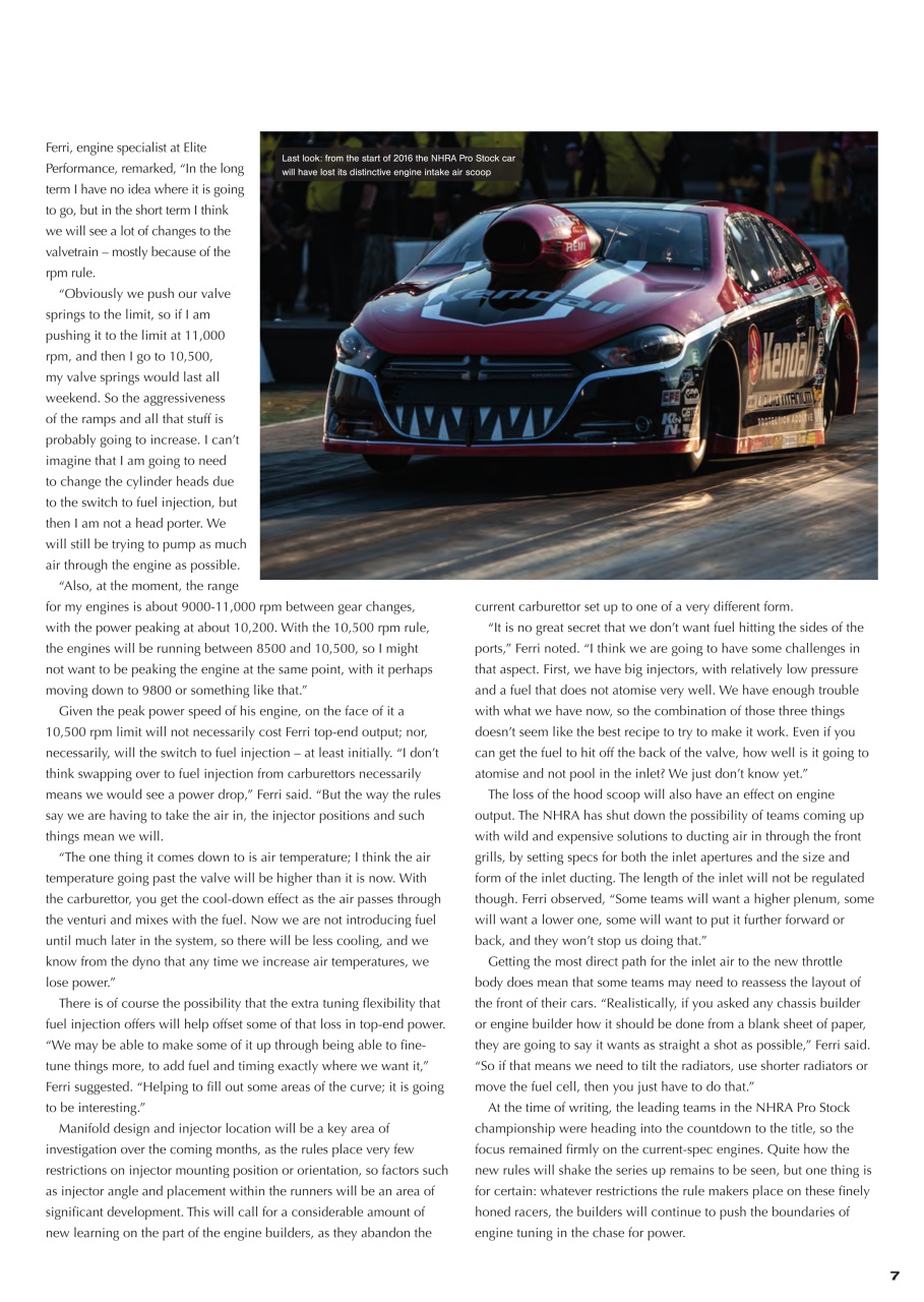 Race Engine Technology Preview Pages