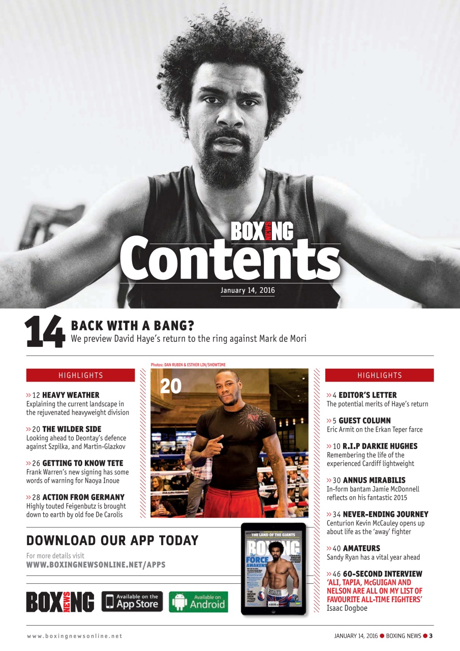 Boxing News Preview Pages