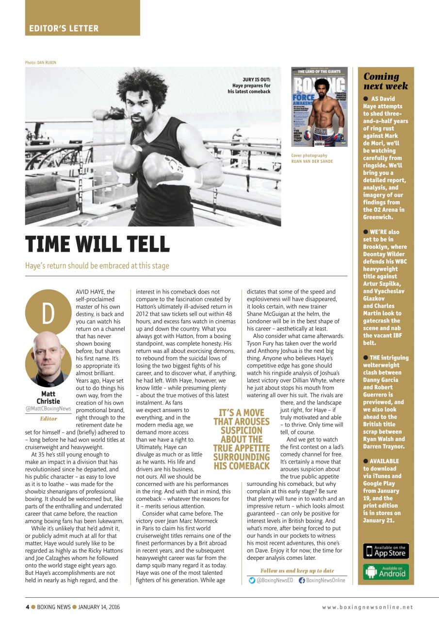 Boxing News Preview Pages