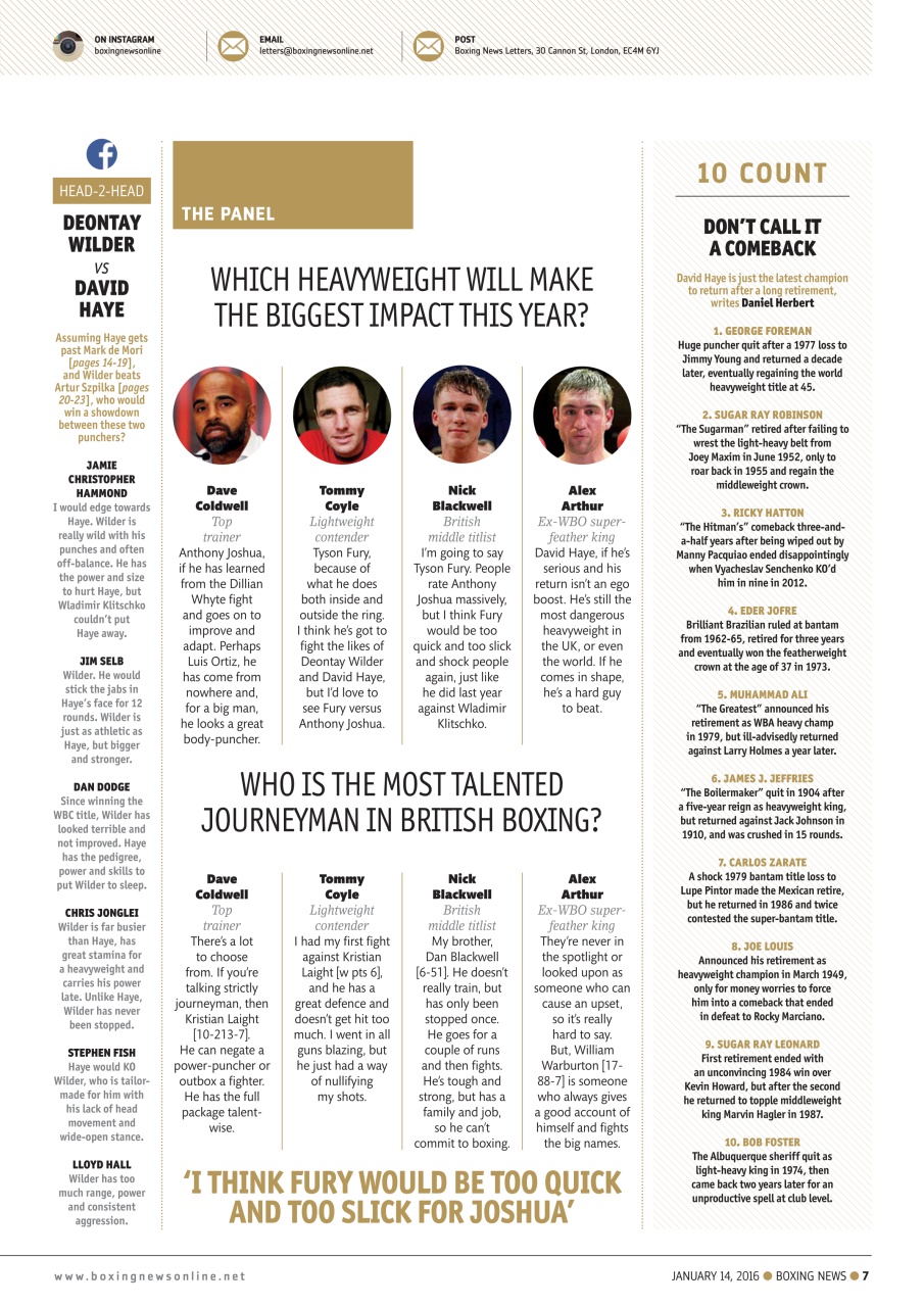 Boxing News Preview Pages