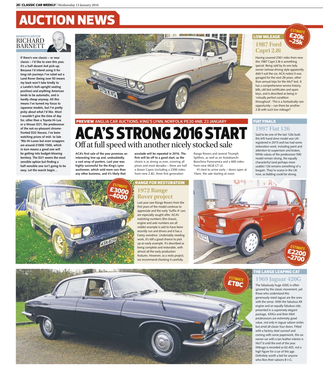 Classic Car Weekly Preview Pages