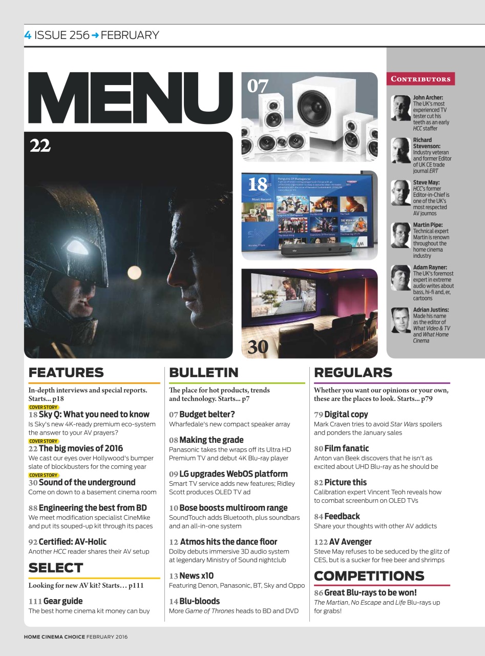 Home Cinema Choice Preview Pages