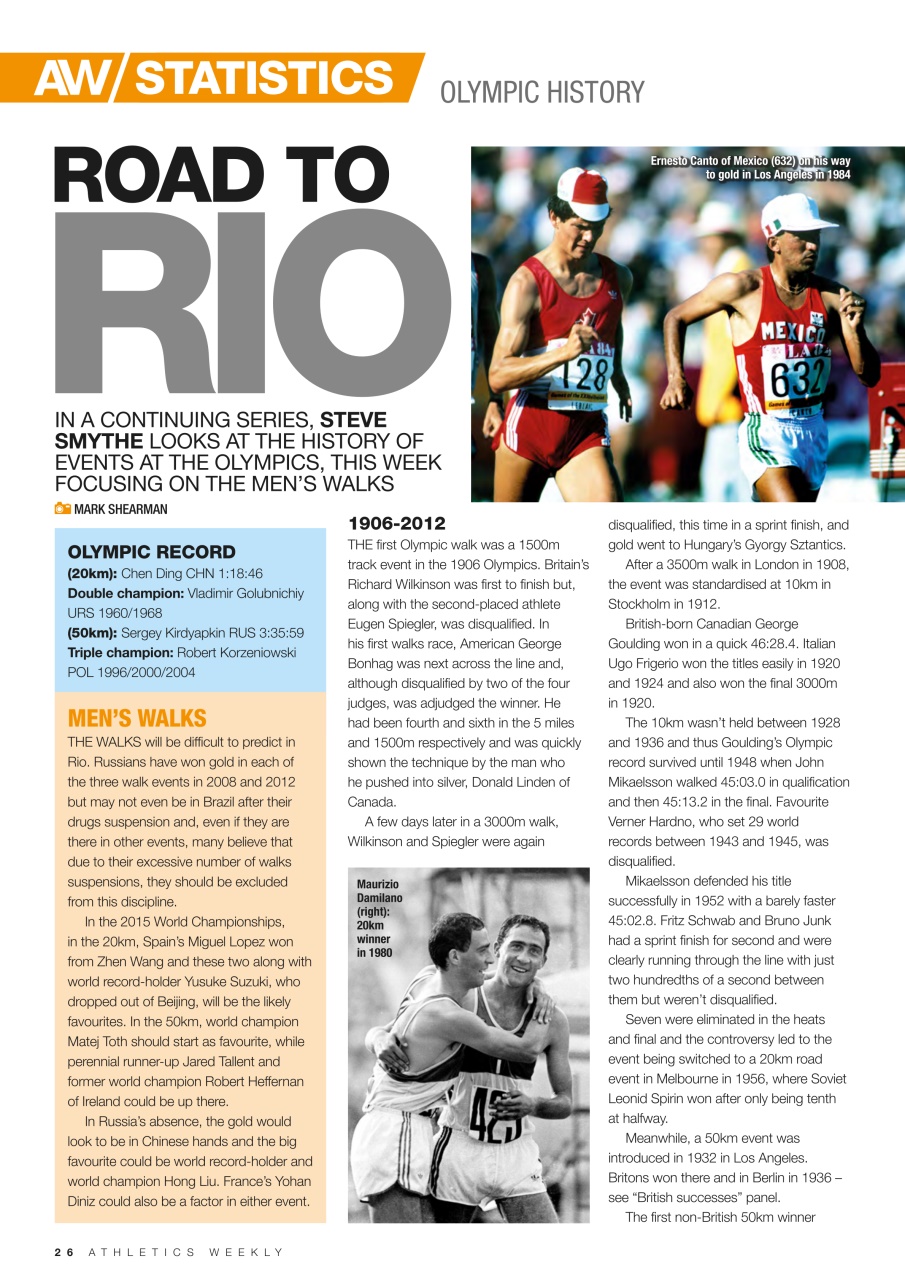 AW – Athletics Weekly Magazine Preview Pages