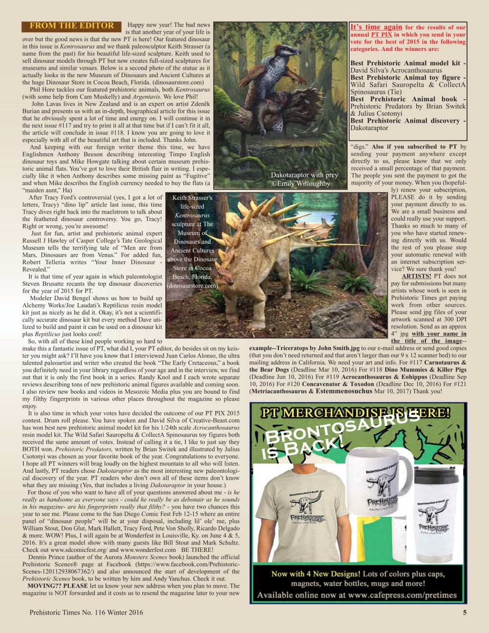 Prehistoric Times Preview Pages