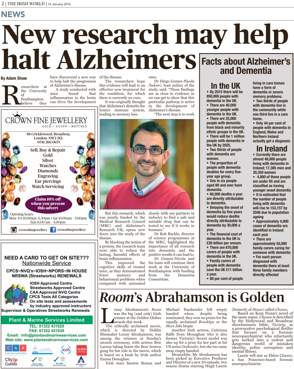 Irish World Preview Pages