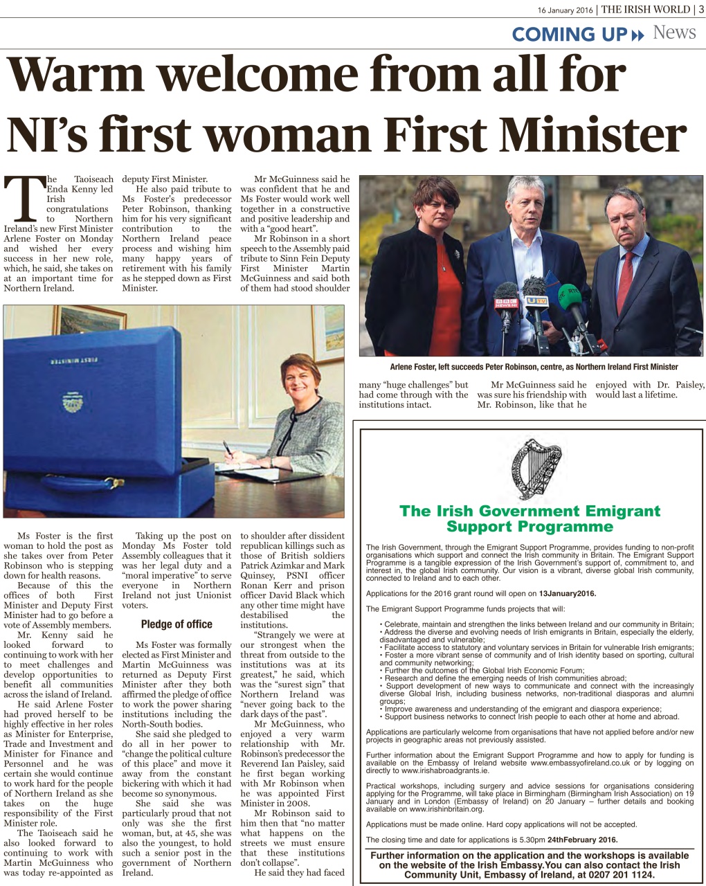 Irish World Preview Pages