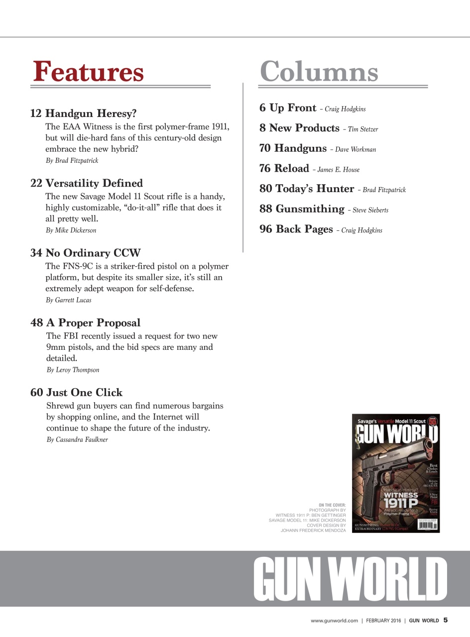 Gun World Preview Pages