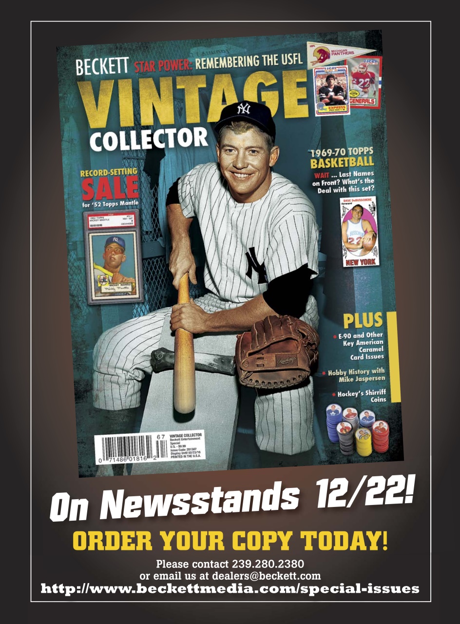 Beckett Baseball Magazine Preview Pages