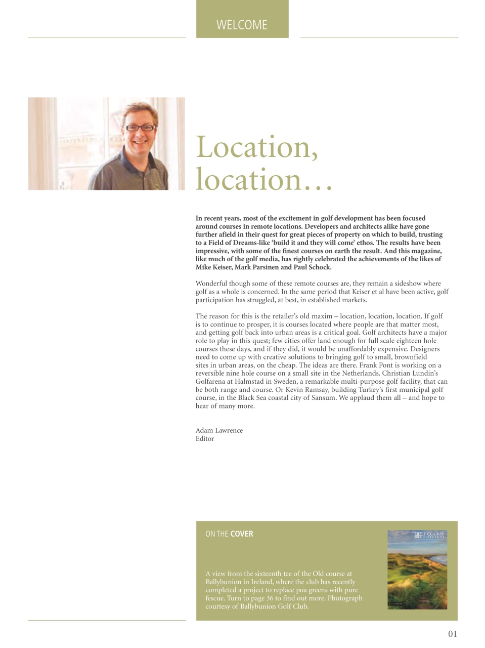 Golf Course Architecture Preview Pages