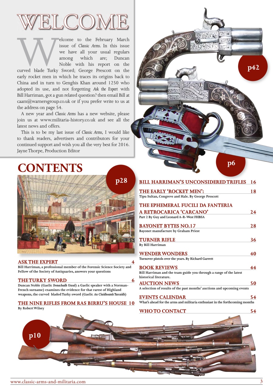 Classic Arms & Militaria Preview Pages