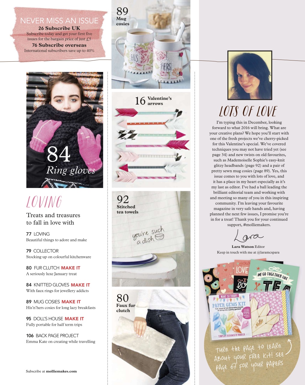 Mollie magazine Preview Pages