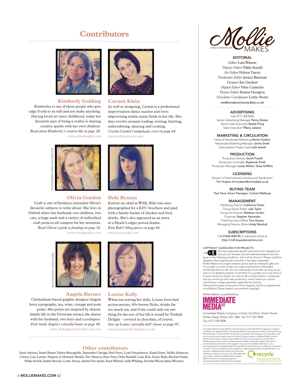 Mollie magazine Preview Pages