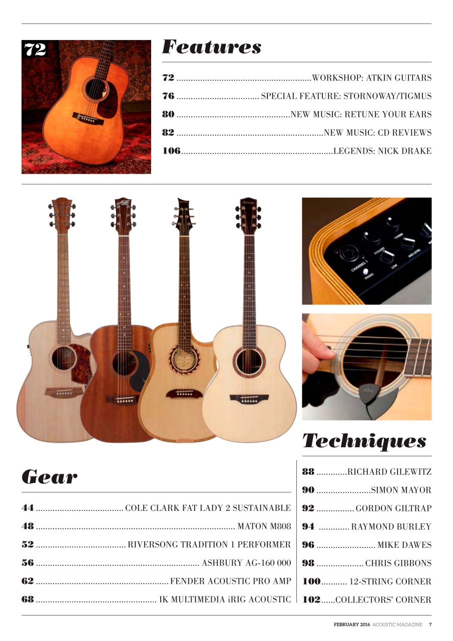 Acoustic Preview Pages