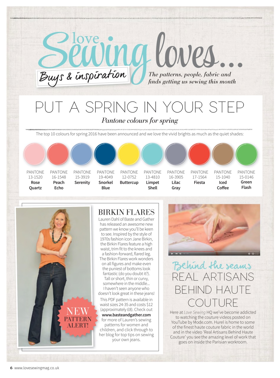 Love Sewing Preview Pages