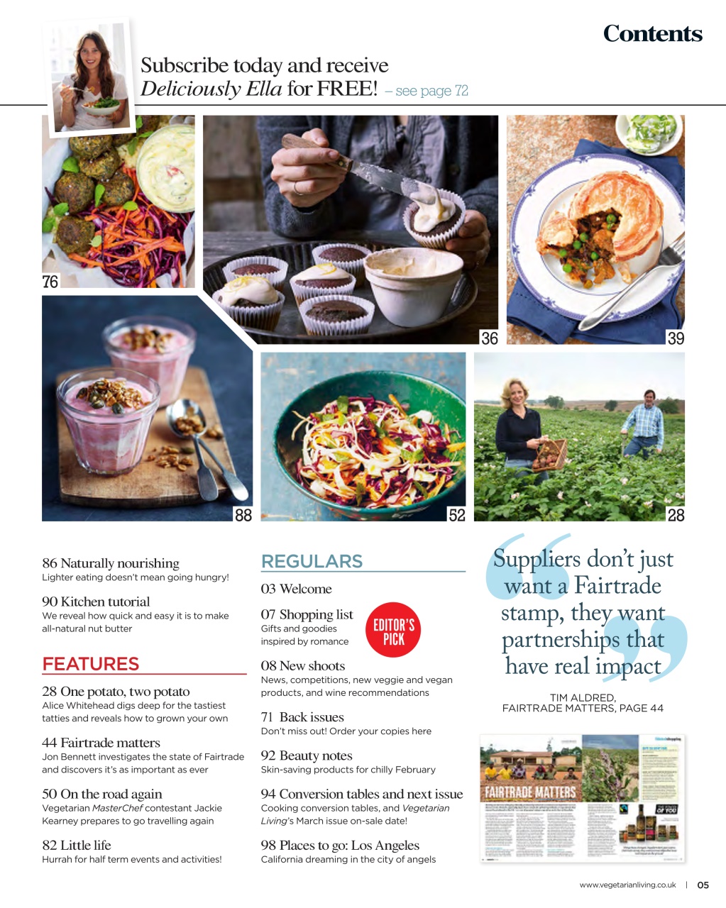 Vegetarian Living Preview Pages