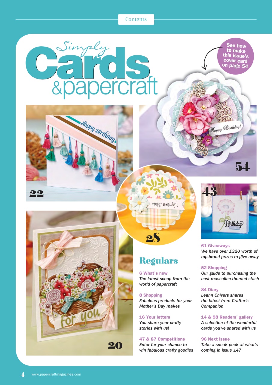 Simply Cards & Papercraft Preview Pages