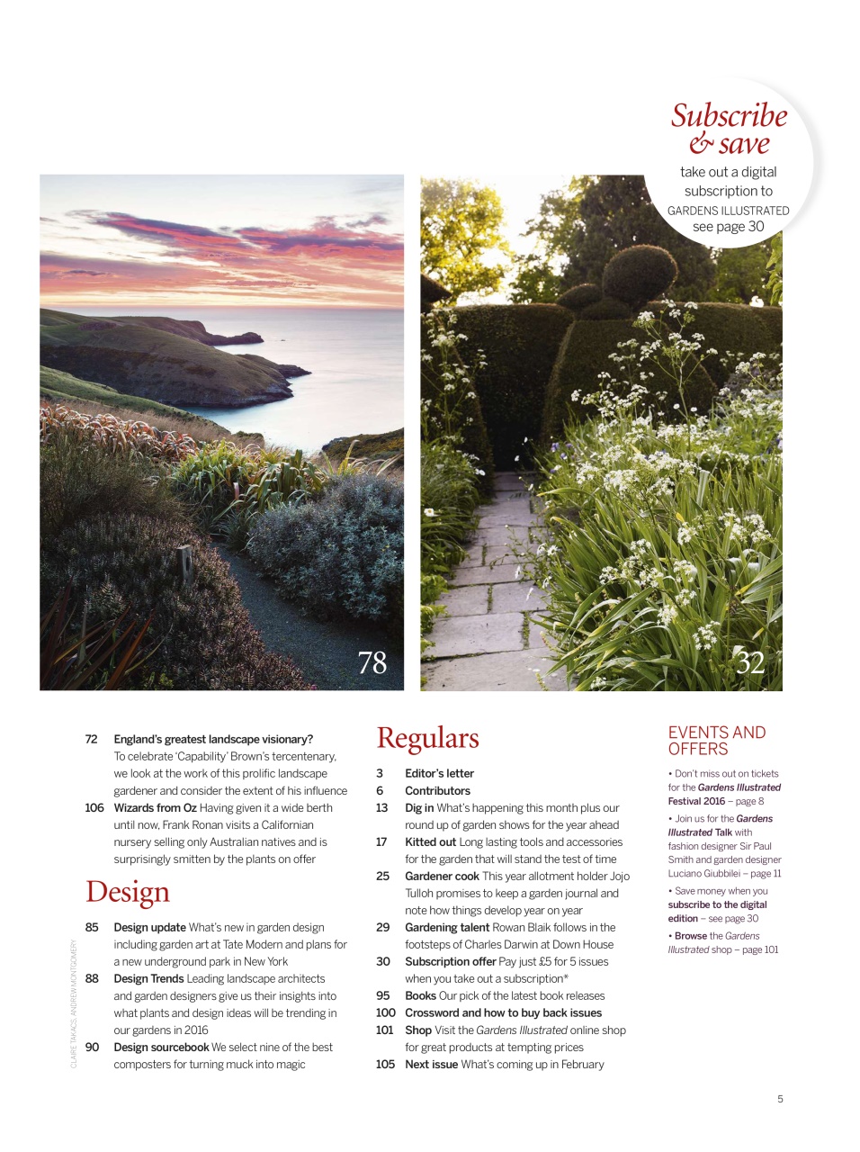 Gardens Illustrated Preview Pages