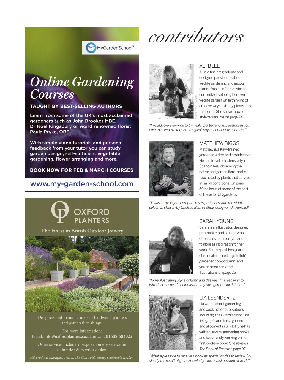Gardens Illustrated Preview Pages