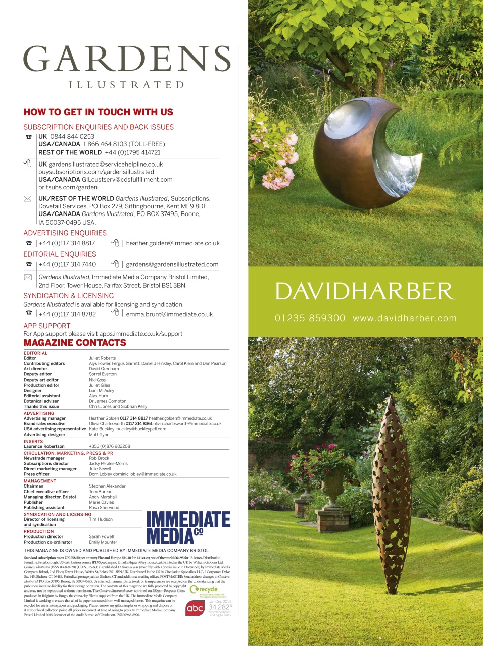 Gardens Illustrated Preview Pages