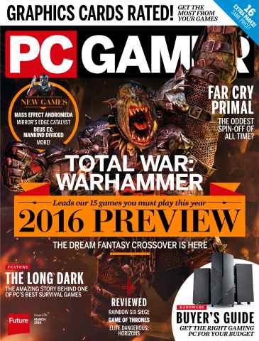 PC Gamer (US Edition) issue March 2016