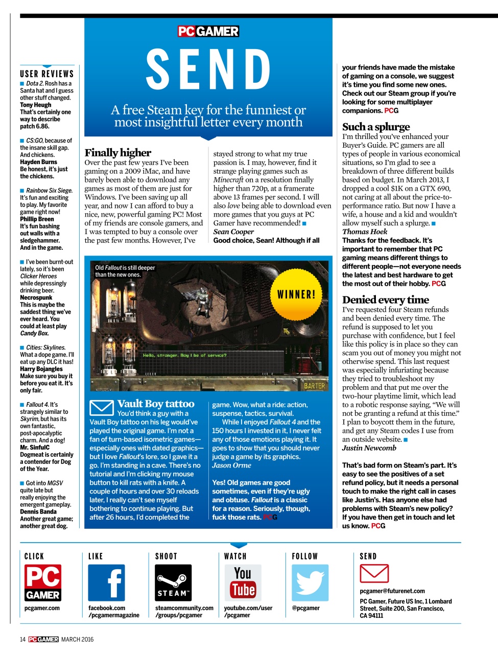 PC Gamer (US Edition) Preview Pages