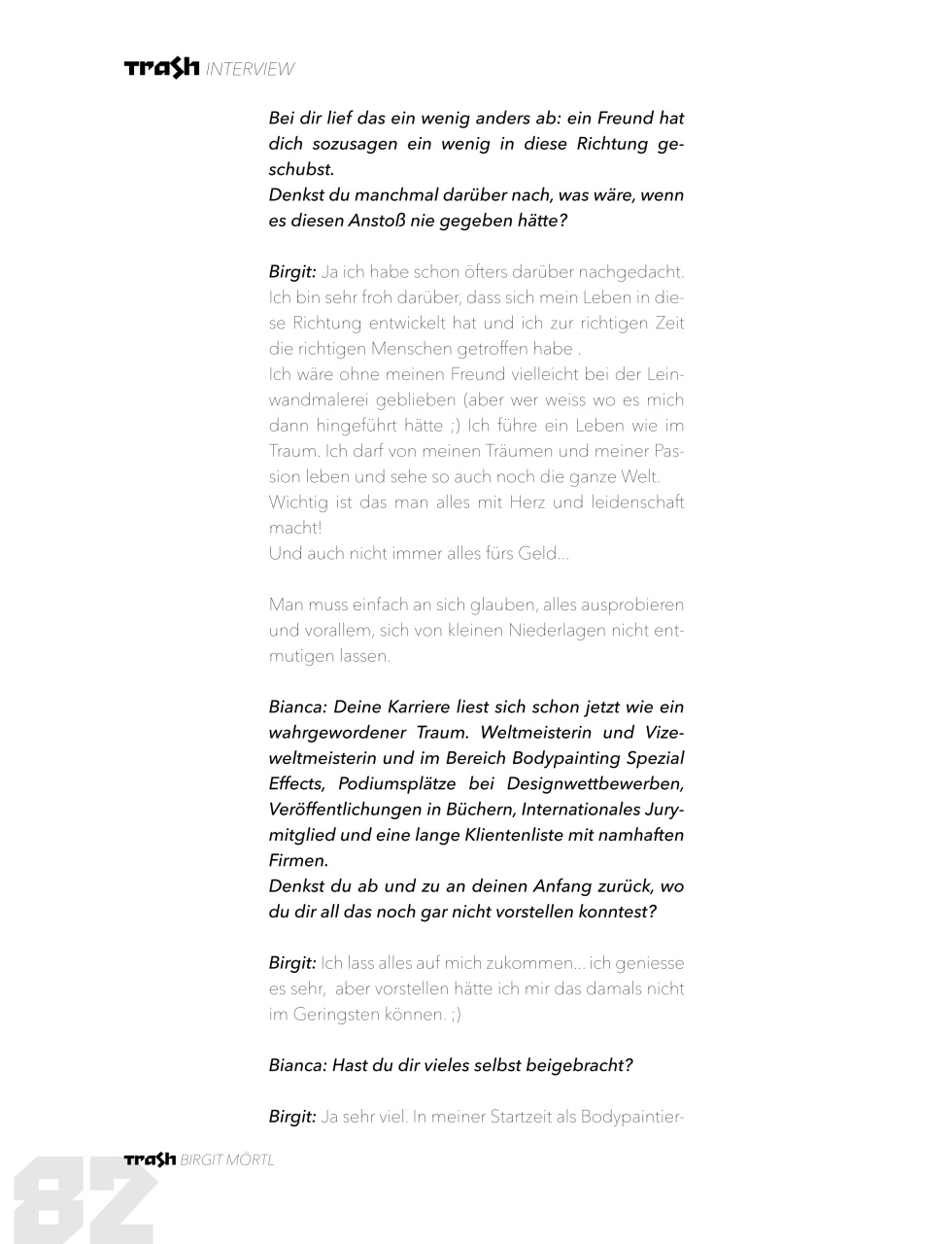 Trash Magazine Preview Pages