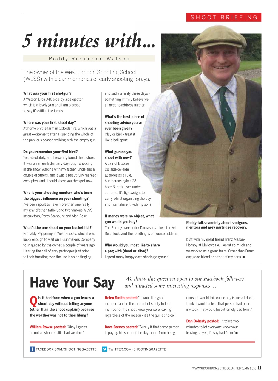 Shooting Gazette Preview Pages