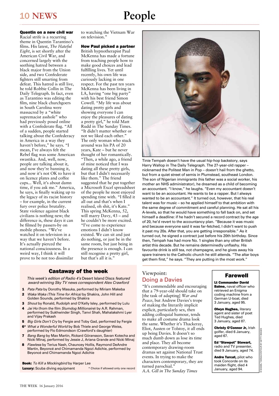 The Week Preview Pages