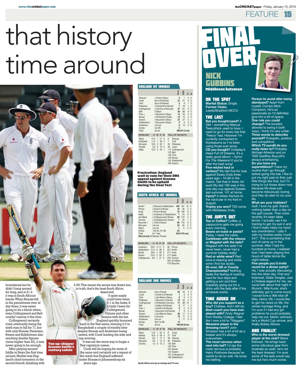 The Cricket Paper Preview Pages