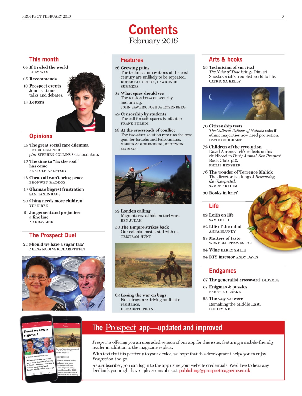 Prospect Magazine Preview Pages