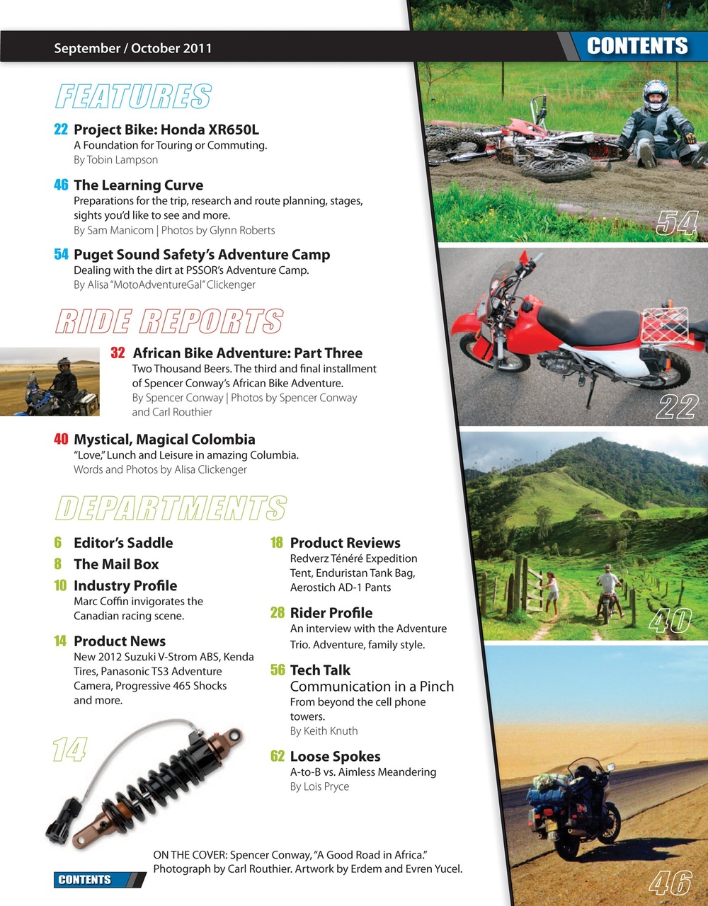 Adventure Motorcycle Preview Pages