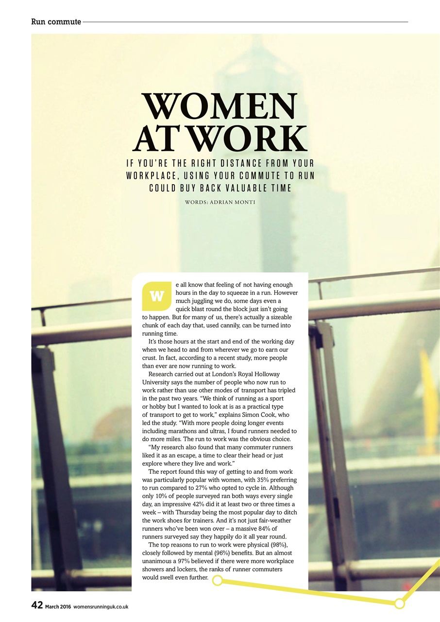 Women’s Running Preview Pages