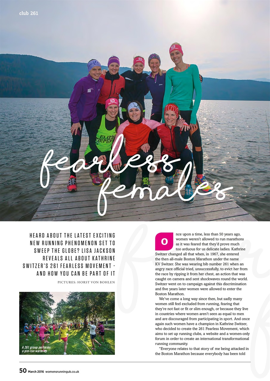 Women’s Running Preview Pages