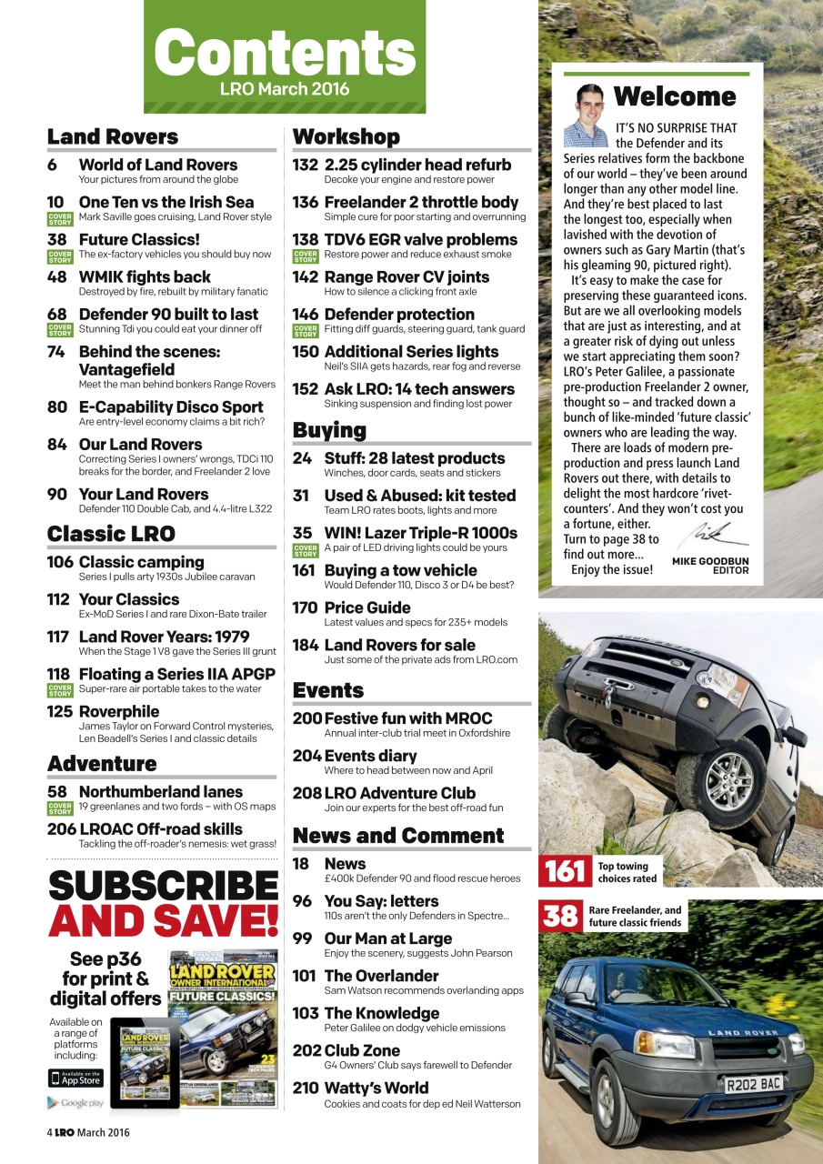 Land Rover Owner Preview Pages
