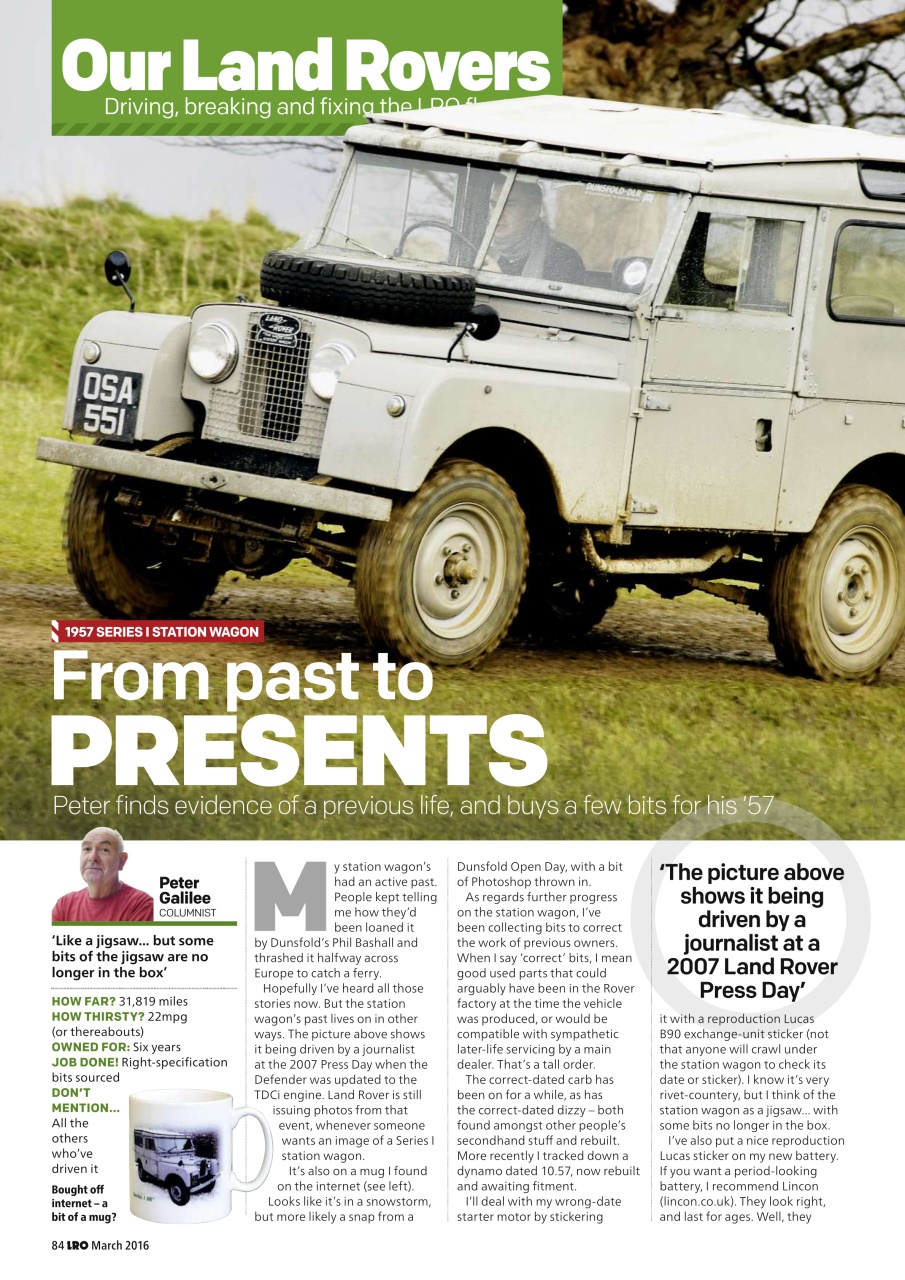 Land Rover Owner Preview Pages