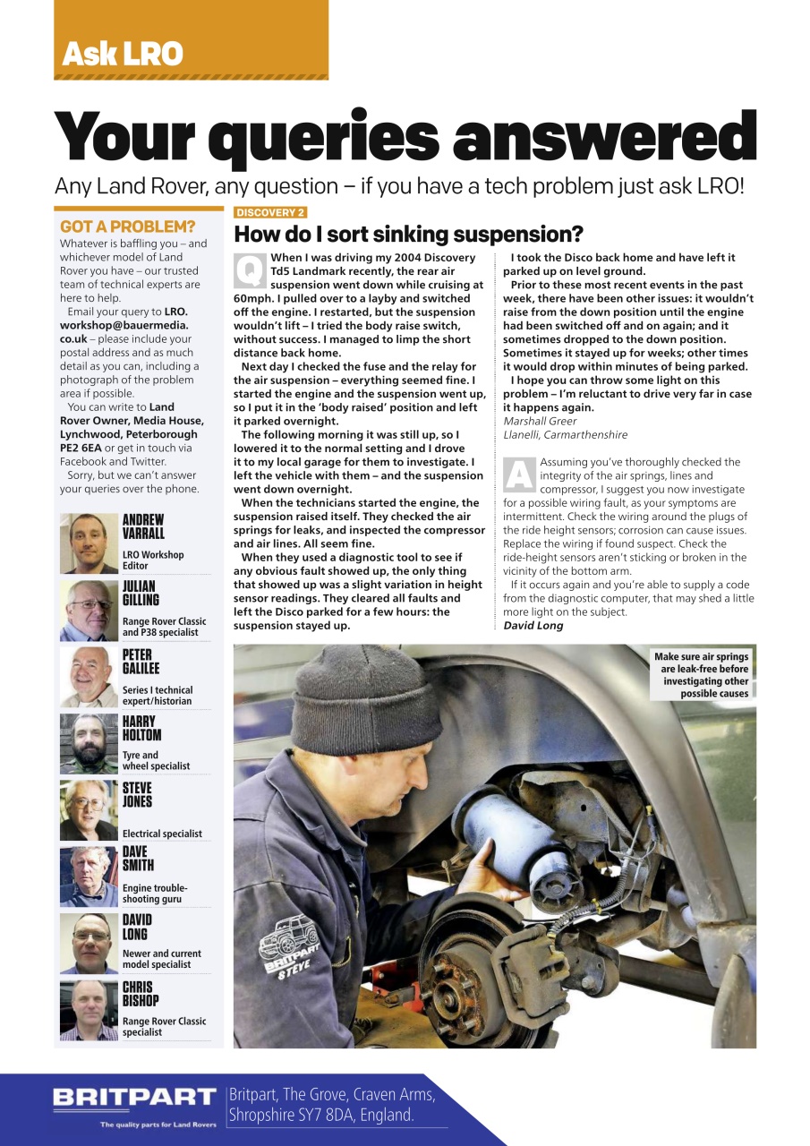 Land Rover Owner Preview Pages