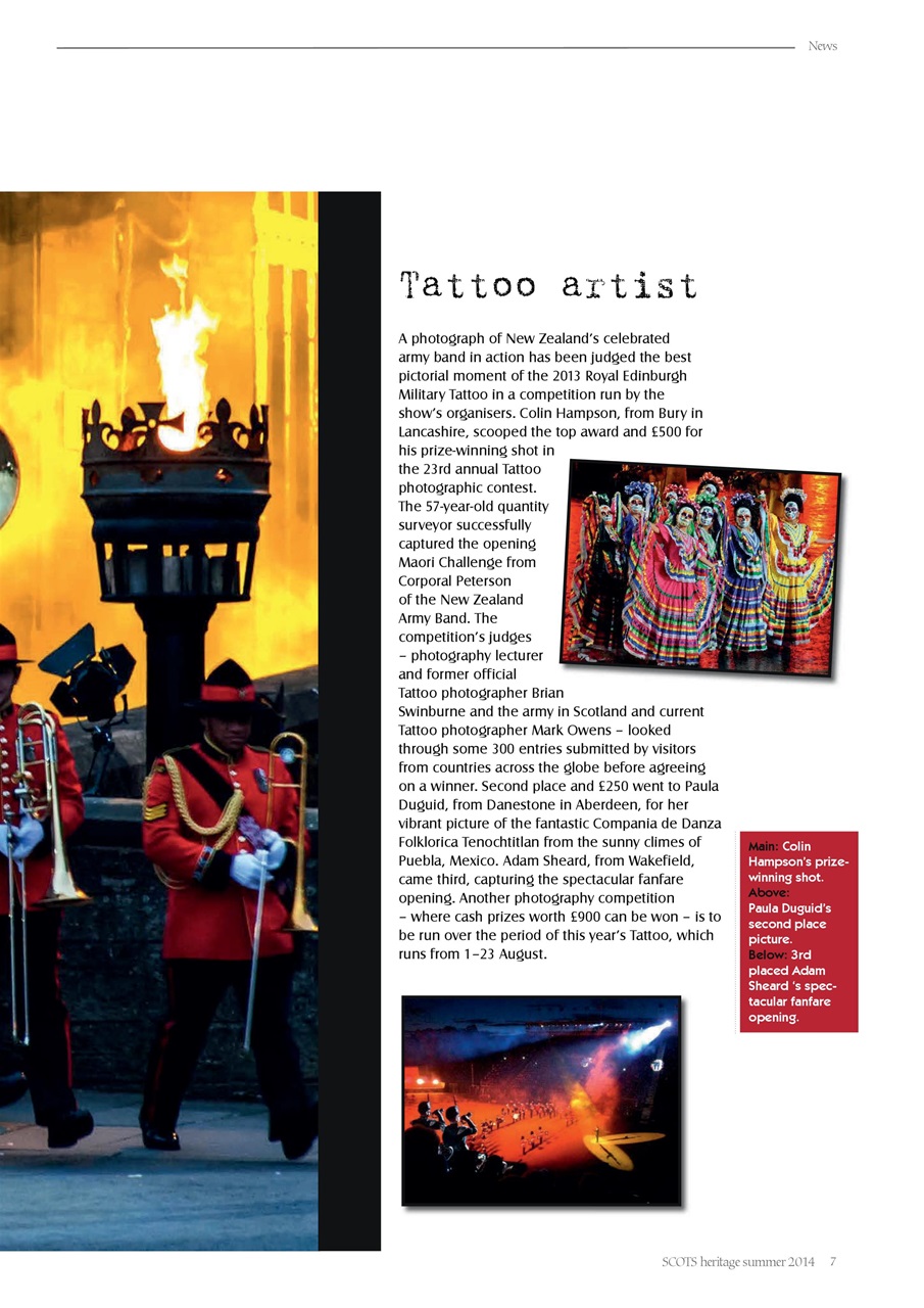 Scots Heritage Magazine Preview Pages
