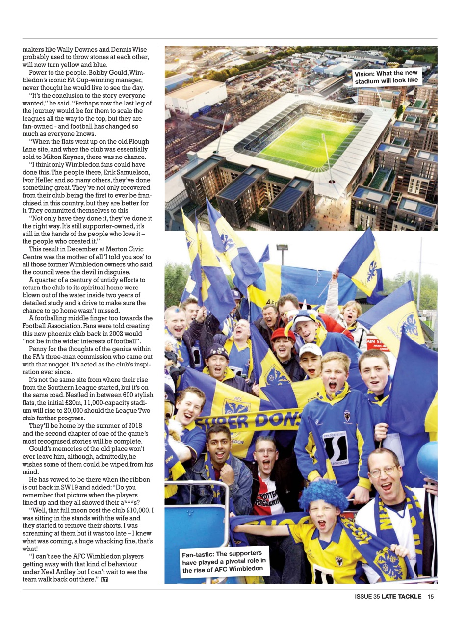 Late Tackle Football Magazine Preview Pages