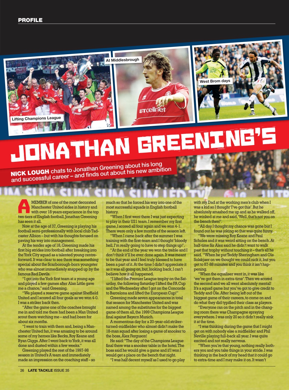 Late Tackle Football Magazine Preview Pages