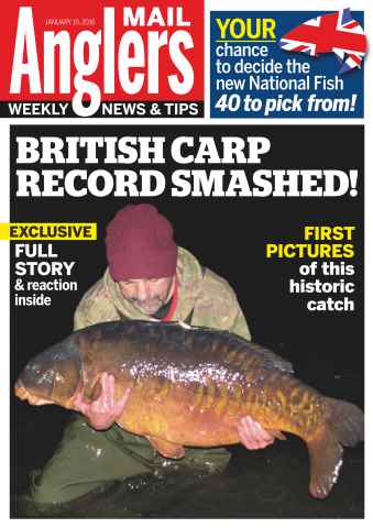 Anglers Mail issue 19th  January 2016